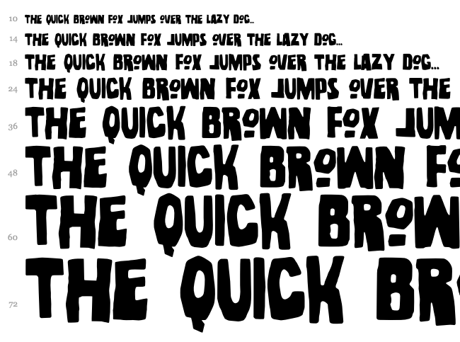 Noel Gallagher font waterfall